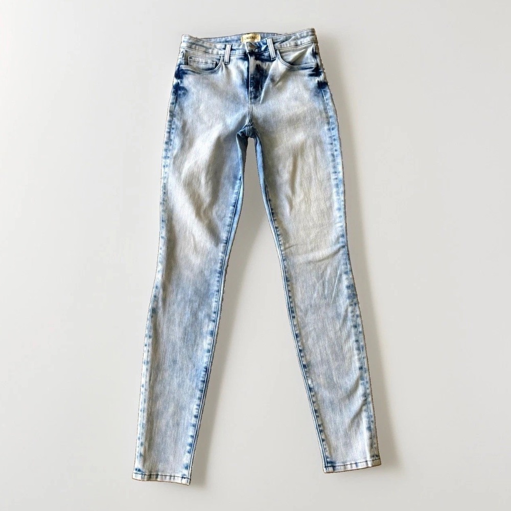 L'AGENCE Marguerite High Rise Skinny Jeans Size 25 Celestial Acid Wash